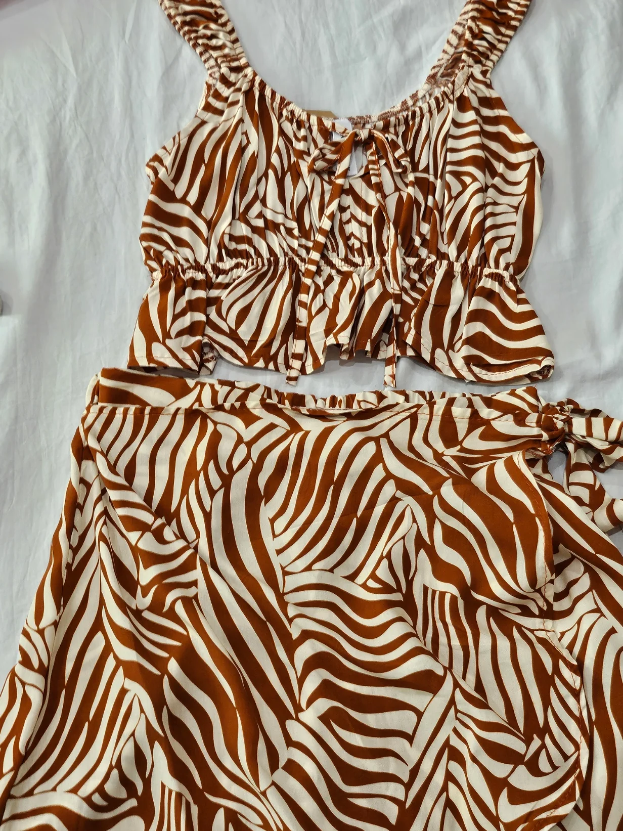 Conjunto Atenas Cebrado - Top + Falda/pantalón viscosa - Image 4