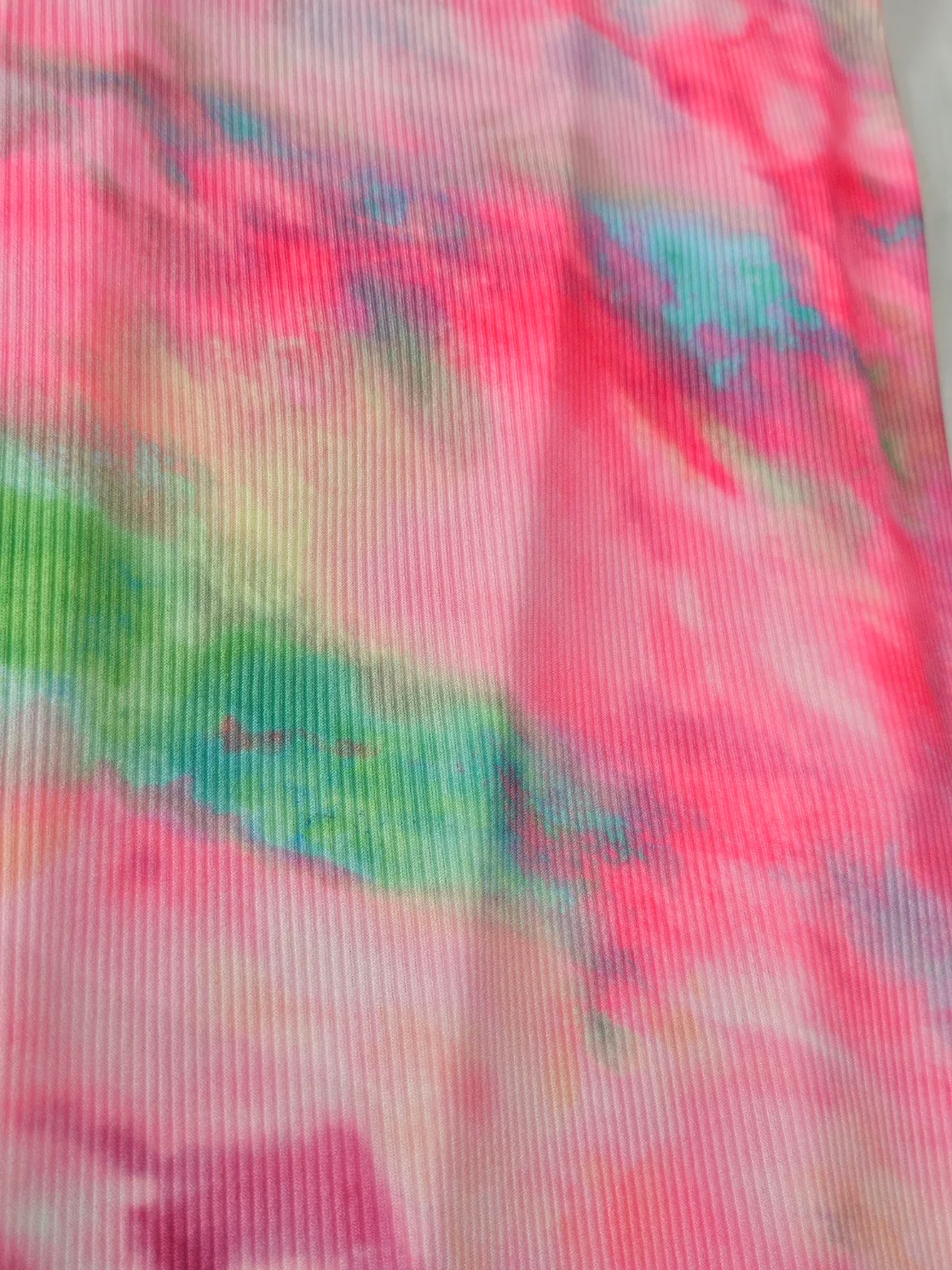 Vestido Mármol Canalé - MiniVestido tirantes Estampado marmolado colorido - Image 7
